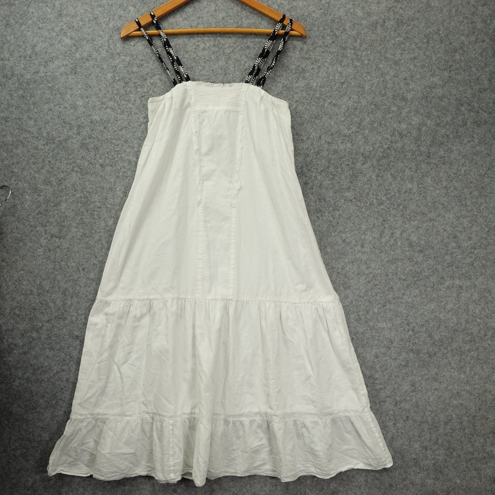 Figue Womens Cottagecore Dress XS White Boho Coastal Ruffle Tier Maxi $495